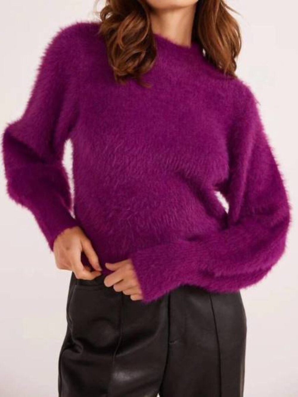 MINKPINK Millie Fluffy Knit Jumper